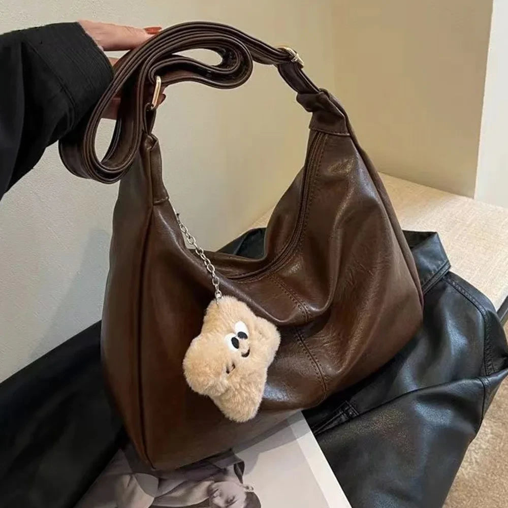 Retro Slouchy Schultertasche